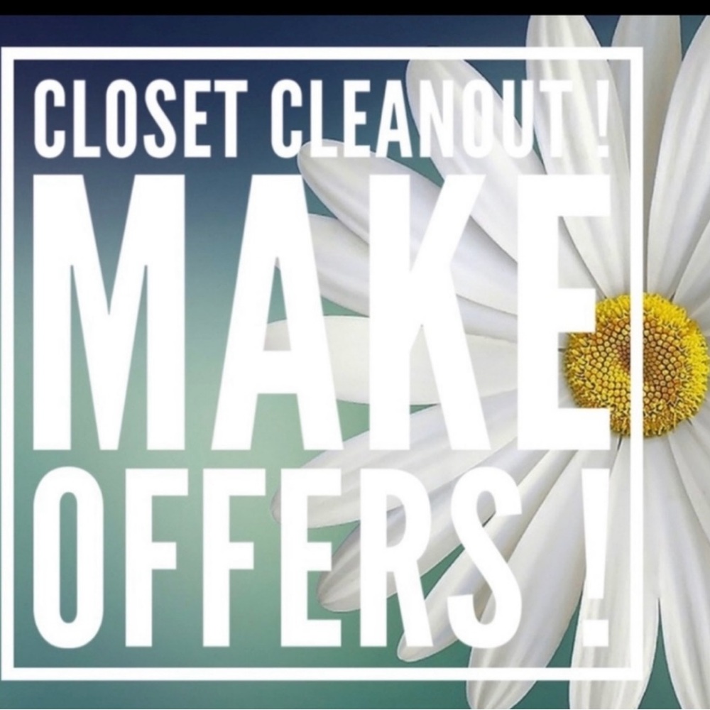 Help me do some spring cleaning and clear out my closet! Make me your best offer